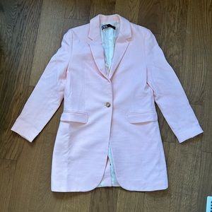 Zara Oversized Linen Blazer - XS